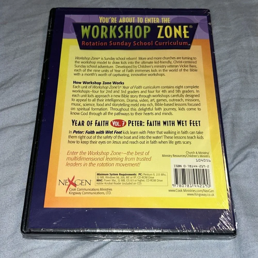 Workshop Zone Volume 7 Peter Faith With Wet Feet DVD Sunday School Curriculum A2